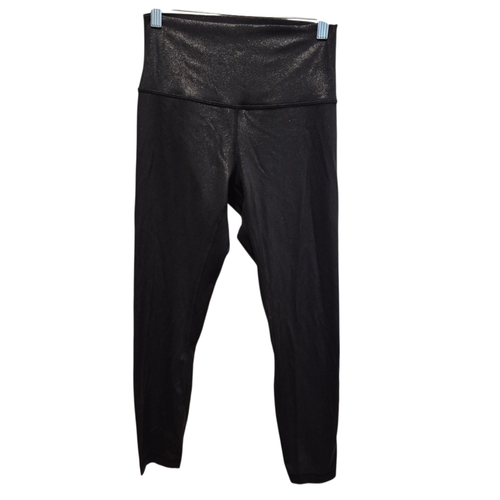 Lululemon Align High-Rise Pant 28" Shine Radiate Foil Print Black Size 6 Legging - Picture 3 of 6
